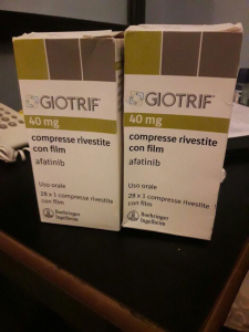 Image - Giotrif (afatinib) 40 mg film-coated tablets, 28 tablets — original (Boehringer Ingelheim, Germany)