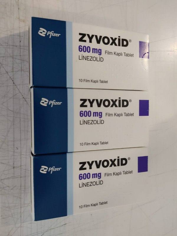 Zyvox (linezolid) 600 mg film-coated tablets, 10 tablets — original (Pfizer, USA)
