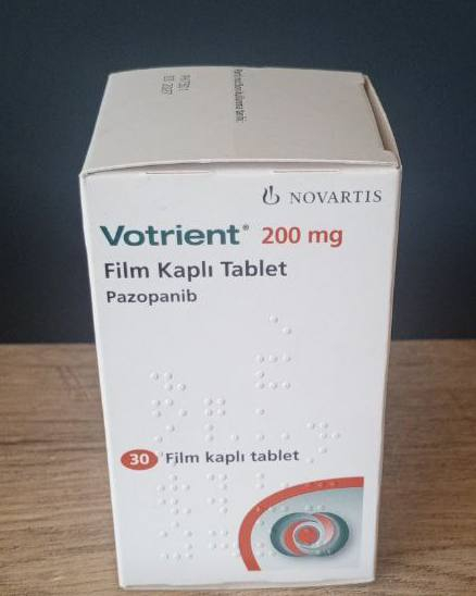Votrient (pazopanib) 200 mg film-coated tablets, 30 tablets — original (Novartis)