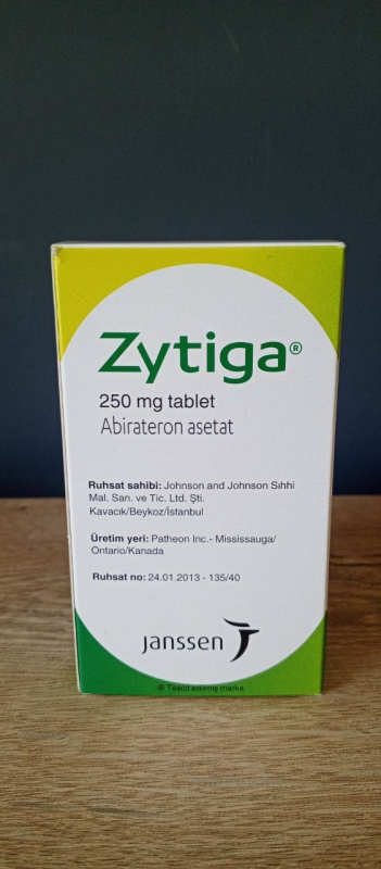 Zytiga (abiraterone acetate) 250 mg film-coated tablets, 120 tablets (Janssen)