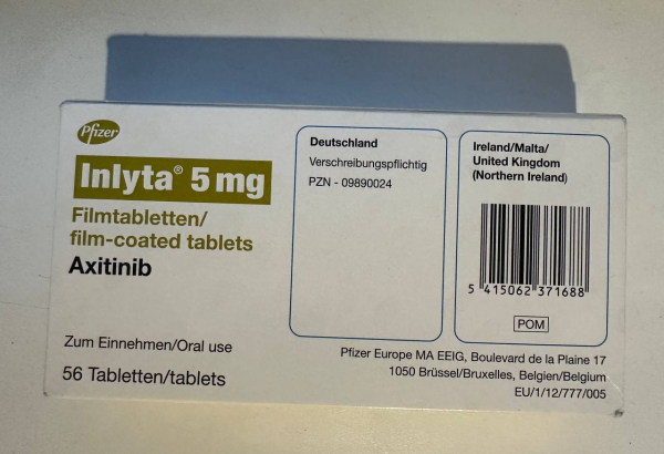  Inlyta ( axitinib) 5 mg 56 tab, original