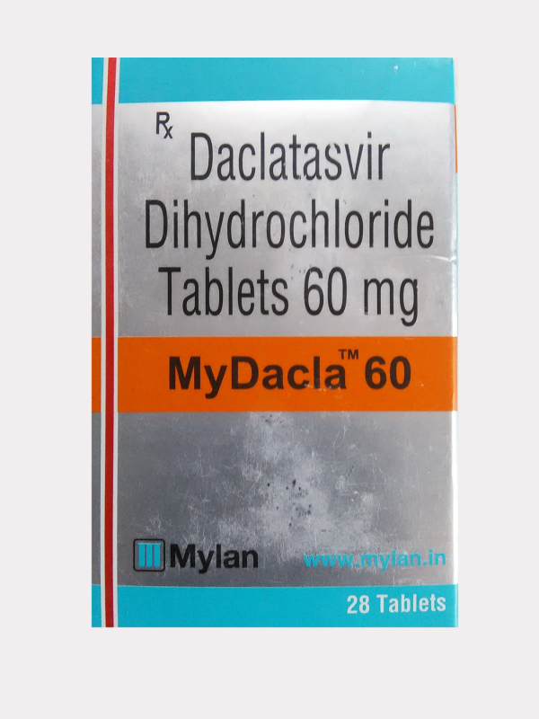 Daclatasvir 60 mg tablets, 28 tablets — generic (Natco, India)