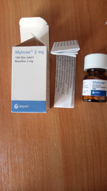 Myleran (busulfan) 2 mg tablets, 100 tablets — original (Aspen, Germany)