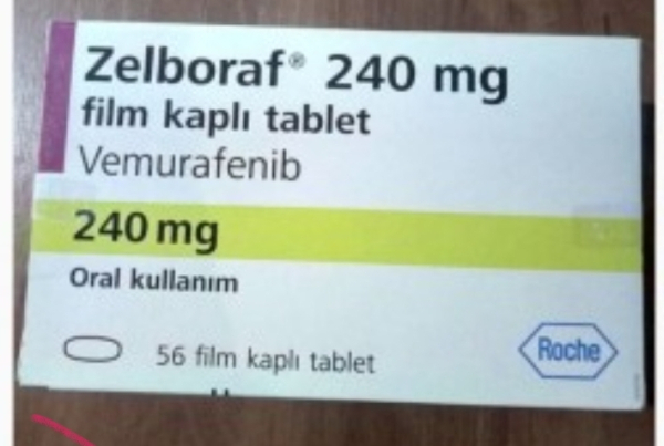 Zelboraf (vemurafenib) 240 mg film-coated tablets, 56 tablets (Roche, Italy)