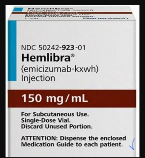 Hemlibra 150 mg/mL (emicizumab) solution for injection, 1 mL pre-filled syringe — original
