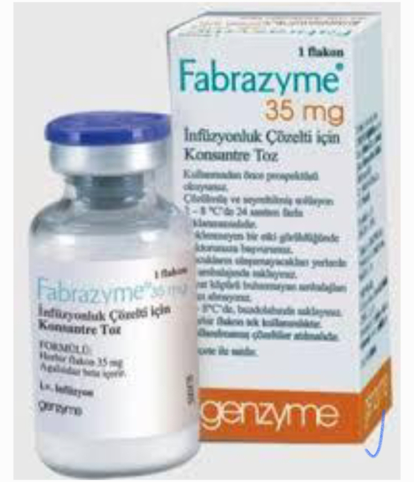 Fabrazyme (agalsidase beta) 35 mg powder for concentrate for solution for infusion, 1 vial (Genzyme, Ireland)