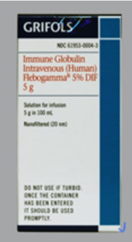 Flebogamma DIF 5 g/100 mL (5%) solution for infusion, 1 vial (DEM ?la?, Turkey)