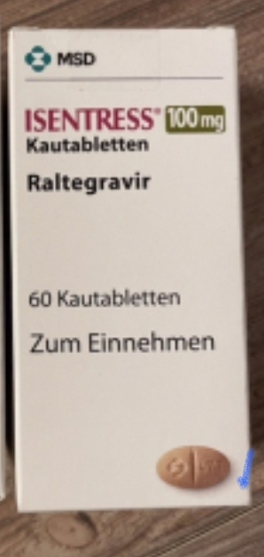 იზენტრესი (რალტეგრავირი) 400 მგ ფილმით დაფარული ტაბლეტები, 60 ტაბლეტი (Merck Sharp & Dohme)