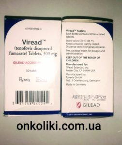 Image - Viread (tenofovir disoproxil fumarate) 245 mg film-coated tablets, 30 tablets (Gilead Sciences)