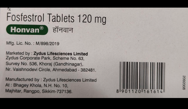 Honvan (fosfestrol) 120 mg tablets, 100 tablets