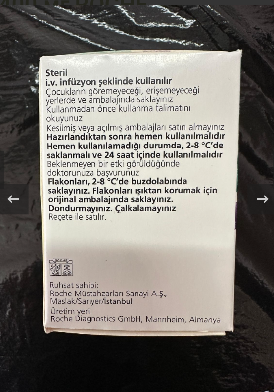 Avastin (bevacizumab) 400 mg/16 mL concentrate for solution for infusion — original (Roche, Germany)