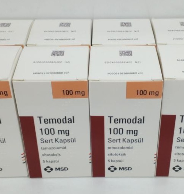 Temodal (temozolomide) 250 mg hard capsules, 5 capsules — original (MSD, Finland)