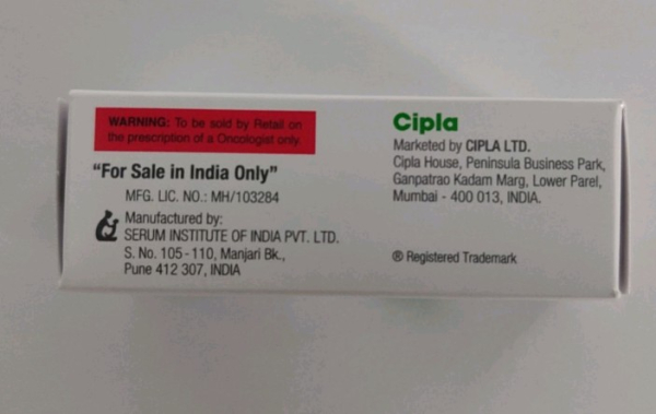 ონკო-BCG 40 მგ ფხვნილი და გამხსნელი ინტრავესიკალური სუსპენზიისთვის, ერთჯერადი დოზა (ინდოეთი)