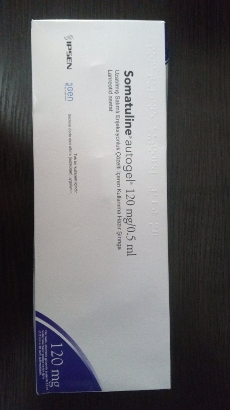 Somatuline (lanreotide) 120 mg solution for injection in pre-filled syringe — original (Ipsen, France)