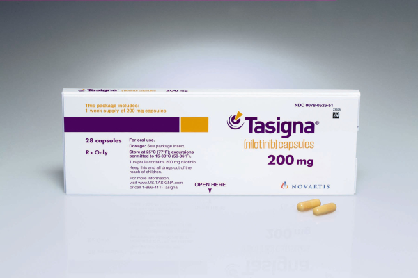 Tasigna (nilotinib) 200 mg hard capsules, 112 capsules — original (Novartis, Switzerland)