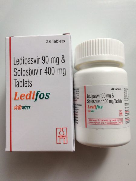 Harvoni (sofosbuvir 400 mg / ledipasvir 90 mg) tablets — generic (India)